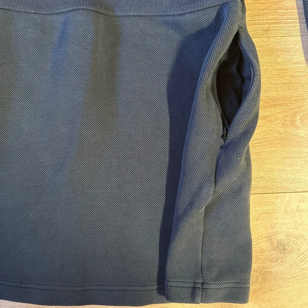 Adidas Sportswear Women Mock Neck Long Sleeve Mini Dress Black XS Pockets
